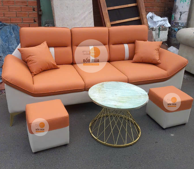 Sofa băng da cao cấp - Mã SB001 4 Sofa băng đơn giản hiện đại