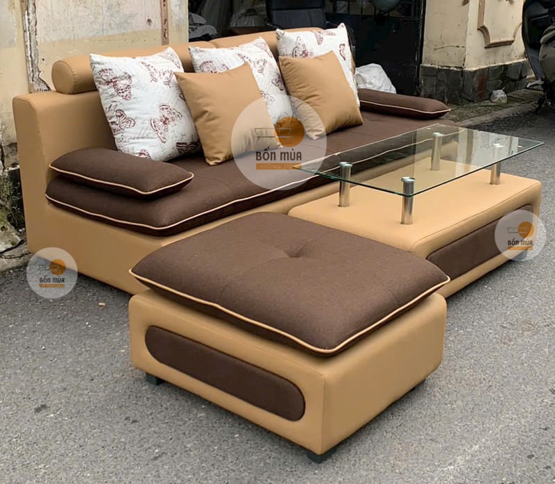 Sofa băng da chống trầy - Mã SB002 6 Sofa băng Gỗ Sồi Nga - Mã SB002