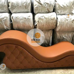 Ghế sofa tình yêu màu bò