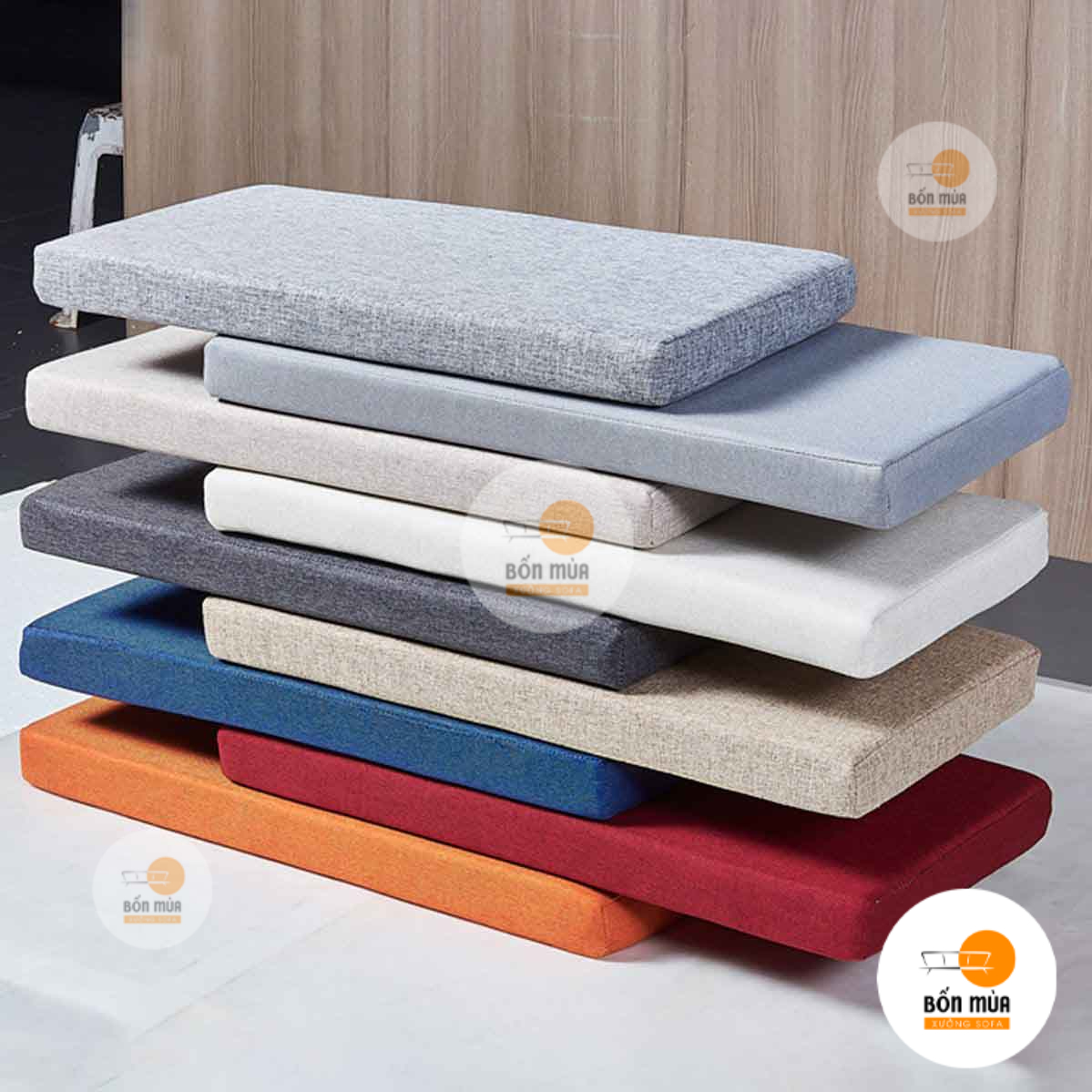 Nệm ngồi bệt, thiền, tập yoga dài hình chữ nhật - NNB07 1 Nệm ngồi bệt, thiền, tập yoga dài hình chữ nhật - NNB07