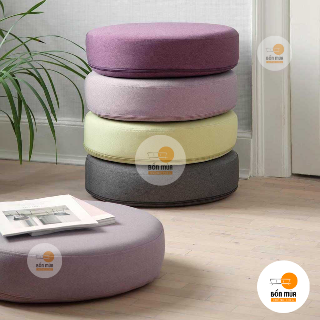 Nệm lót ngồi bệt hình tròn loại dày 13cm - NNBT08 4 Nệm lót ngồi bệt hình tròn loại dày 13cm