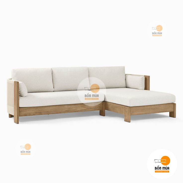 Sofa gỗ lót nệm cao cấp - SB009 6 sofa gỗ lót nệm