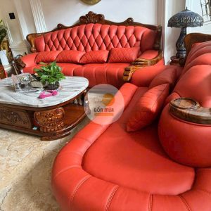 Sofa tan cổ điển sang trọng
