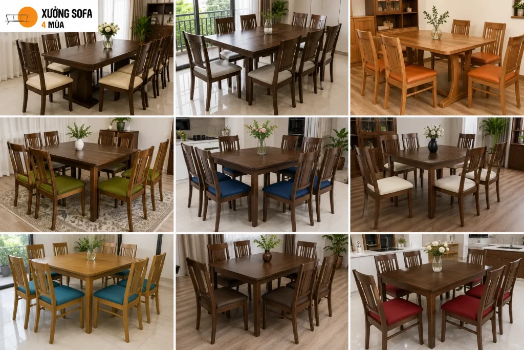 Làm đệm ghế ăn 21 Lựa chọn màu sắc và chất liệu đệm ghế ăn phù hợp với không gian nội thất.