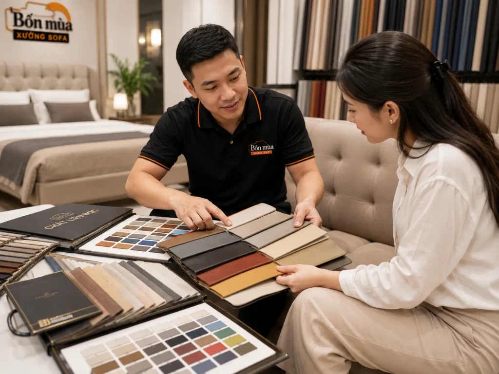 Bọc Nệm Giường 18 Lựa chọn chất liệu và màu sắc phù hợp với không gian nội thất