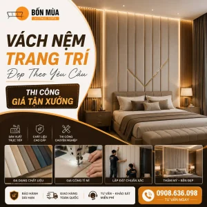 vach nem trang tri