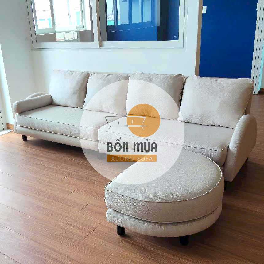 Bọc Lại Sofa Cũ Cho Anh Tiến ở phường Thới An 3 AFTER - Bọc lại sofa hiện đại phù hợp với phòng khách