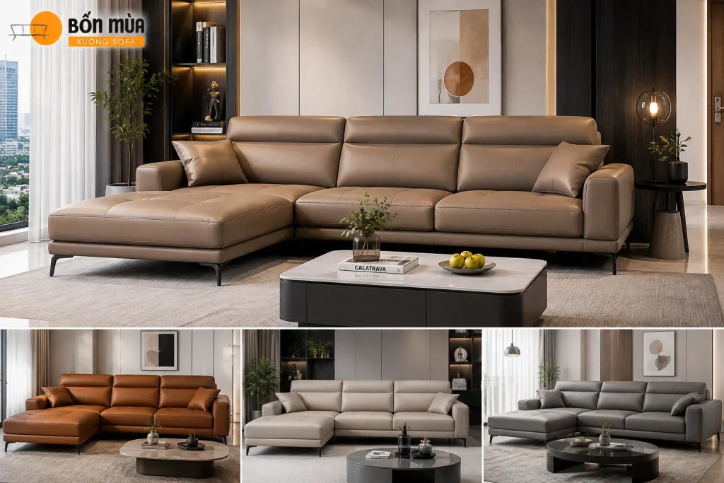 Những mẫu chất liệu Sofa được ưu chuộng hiện nay 18 Sofa da PU là lựa chọn phù hợp cho nhiều không gian nội thất hiện đại