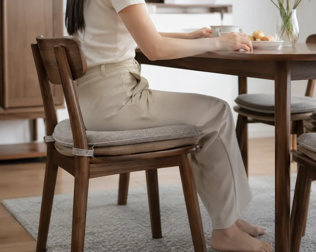 Đệm ghế ăn giúp bề mặt ngồi mềm mại và thoải mái hơn