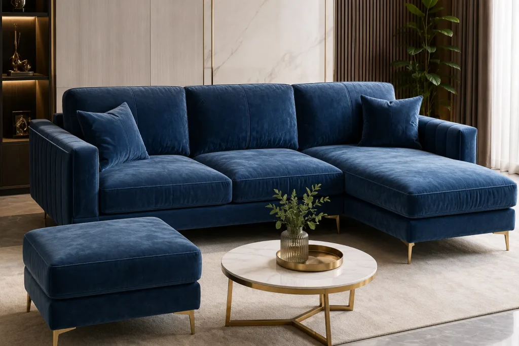 Mẫu Vải Sofa Đẹp, Đa Dạng Màu Sắc – Chọn Vải Bọc Sofa Bền Đẹp 17 Mẫu vải sofa nhung tạo vẻ sang trọng và nổi bật cho phòng khách