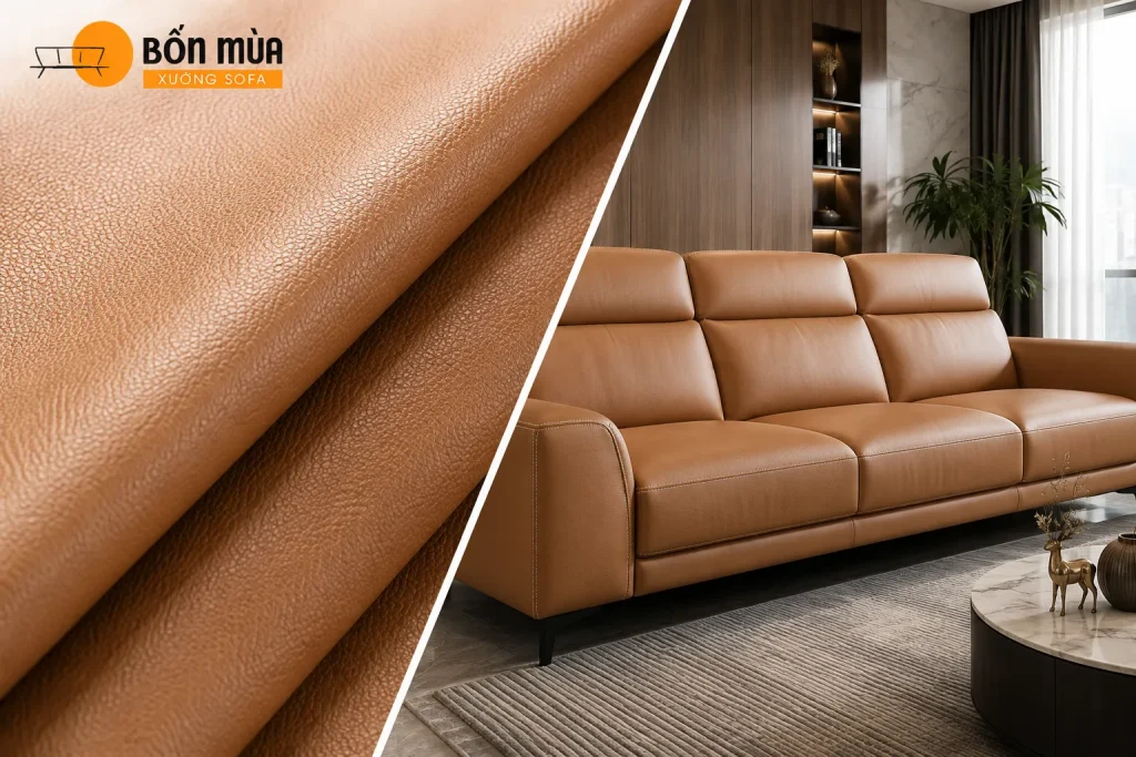 Những mẫu chất liệu Sofa được ưu chuộng hiện nay 19 Chất liệu Simili/PVC có nhiều màu sắc và dễ vệ sinh