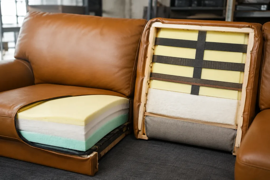Mẫu Mút Sofa Đẹp, Bền, Êm Ái | Các Loại Mút Sofa Phổ Biến 19 Mút tựa lưng sofa thường được lựa chọn theo hướng mềm mại và đàn hồi để tạo cảm giác thoải mái khi tựa.