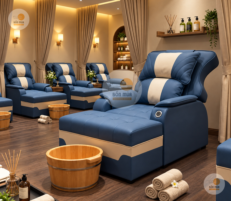 Ghế nail điện mang đến sự thoải mái trong quá trình chăm sóc chân
