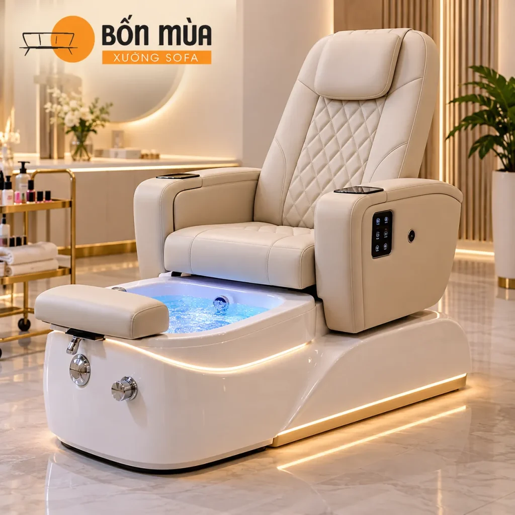 Ghế Nail Điện Có Bồn Ngâm Chân