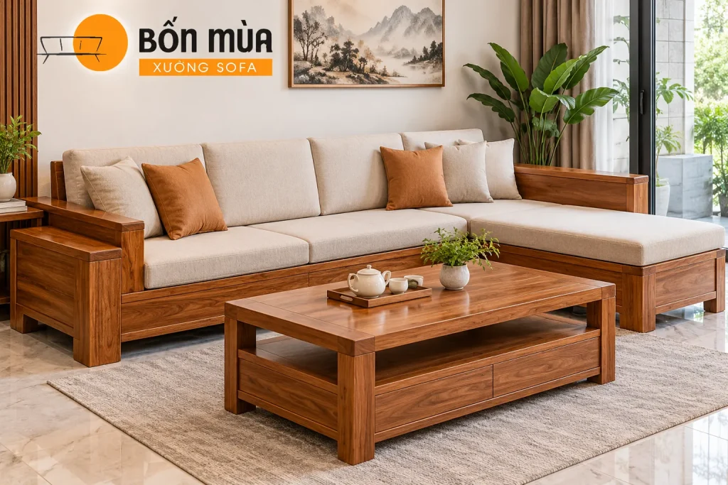 Nệm được may theo kích thước thực tế giúp ôm sát mặt ghế